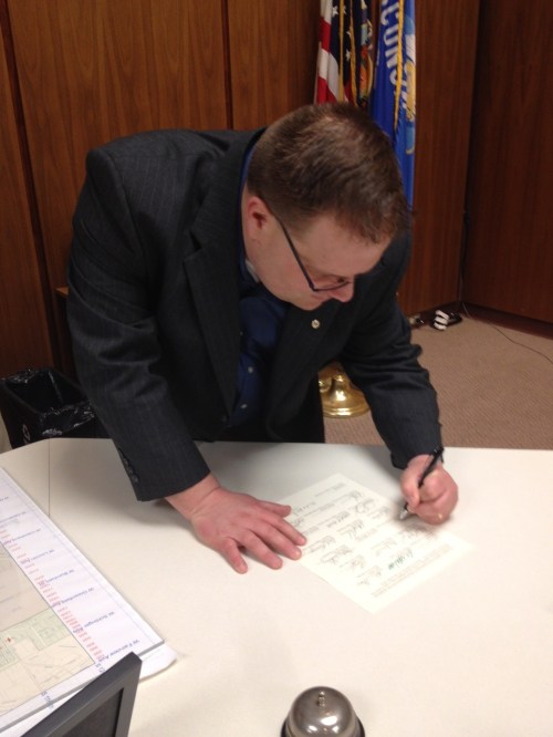 Fire agreement signing