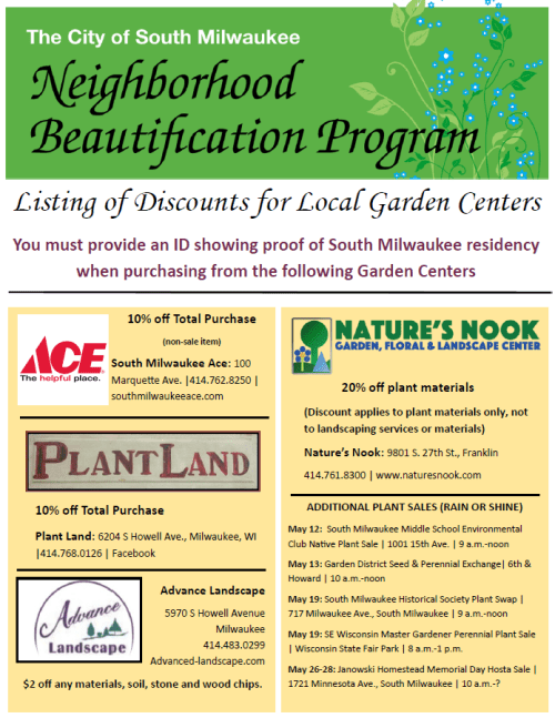 Neighborhood Beautification Program flyer updated