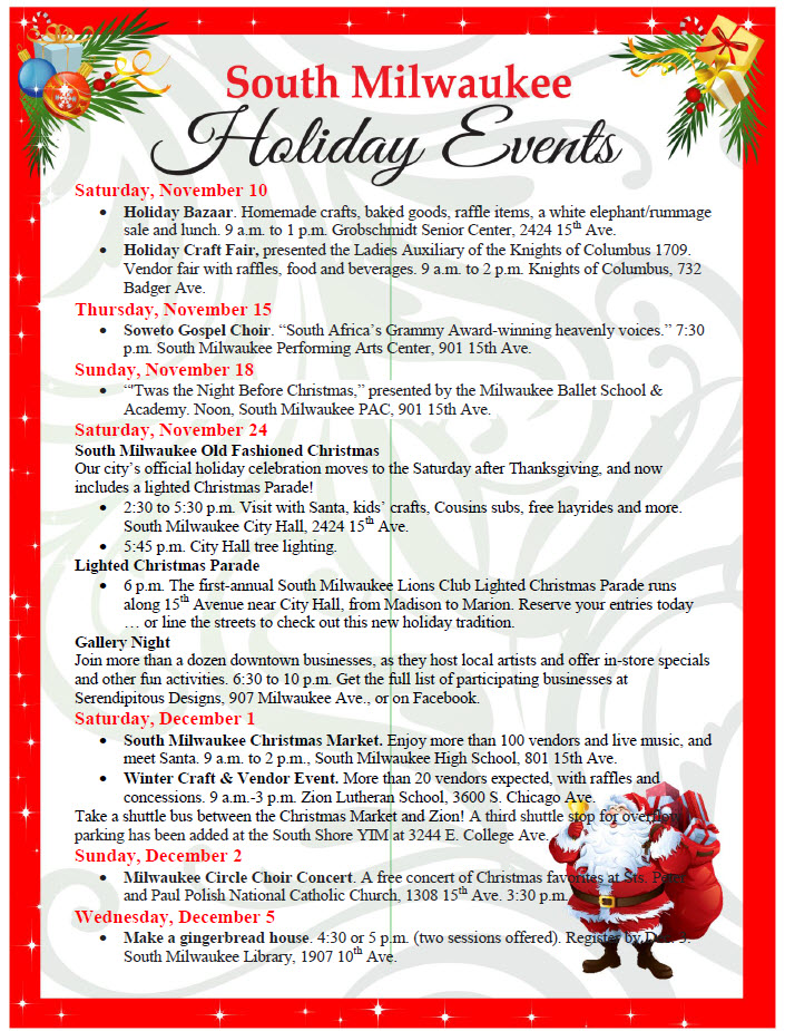 Christmas events 2018 page 1
