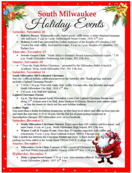 Christmas events 2018 page 1