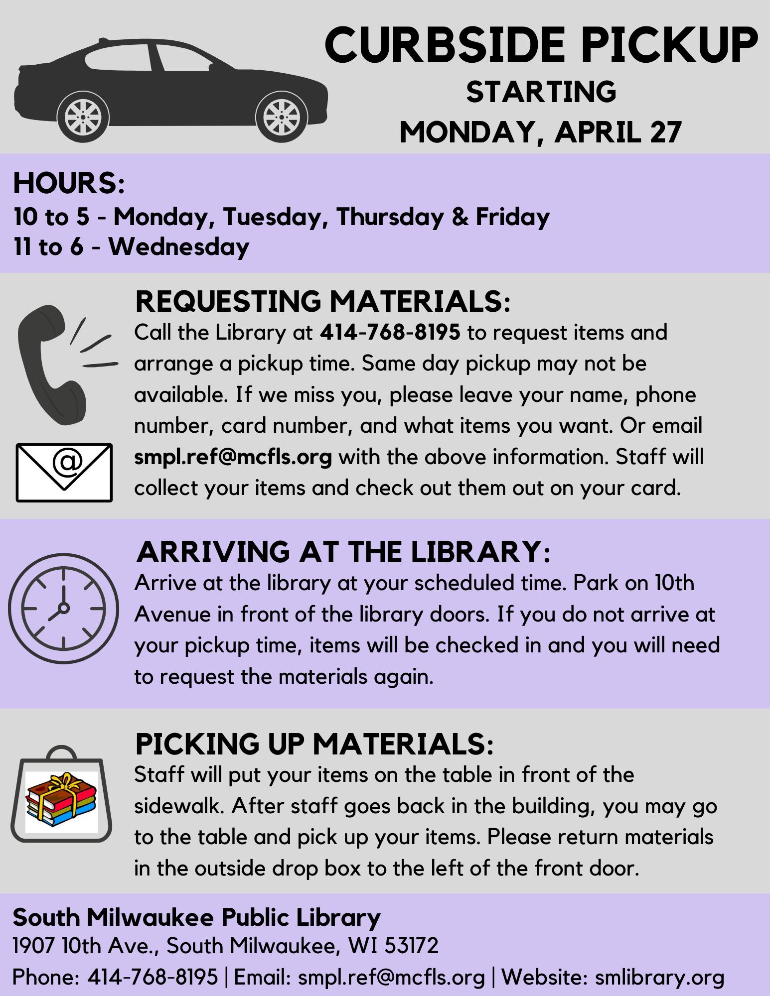 Library curbside pickup