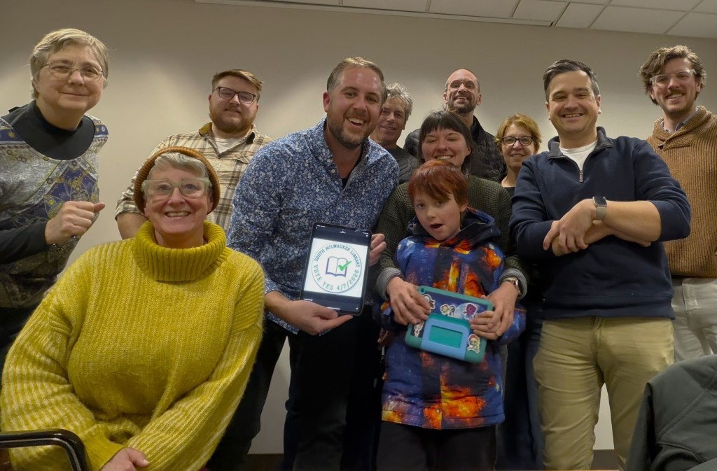 group of South Milwaukee Library supporters.